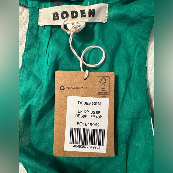 NWT Boden Serena Cotton Tie Maxi Dress - Picture 5 of 5